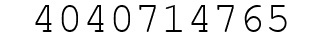 Number 4040714765.