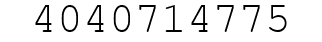 Number 4040714775.
