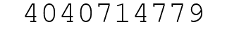 Number 4040714779.