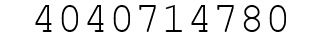 Number 4040714780.
