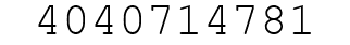 Number 4040714781.