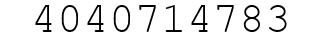 Number 4040714783.