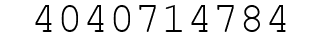 Number 4040714784.