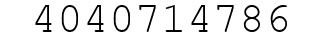 Number 4040714786.