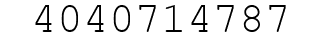 Number 4040714787.