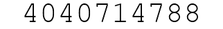 Number 4040714788.