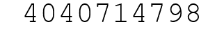 Number 4040714798.