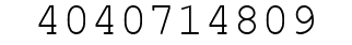 Number 4040714809.