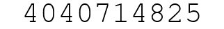 Number 4040714825.