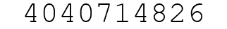 Number 4040714826.