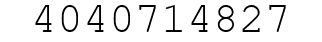 Number 4040714827.