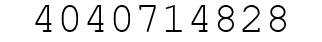 Number 4040714828.