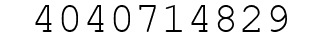 Number 4040714829.