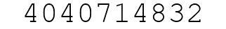 Number 4040714832.