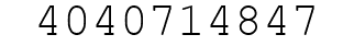 Number 4040714847.
