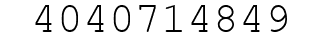 Number 4040714849.