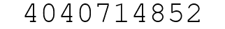 Number 4040714852.