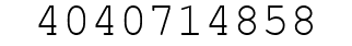 Number 4040714858.