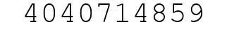 Number 4040714859.