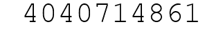 Number 4040714861.