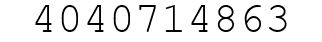 Number 4040714863.