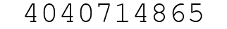 Number 4040714865.