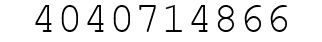 Number 4040714866.