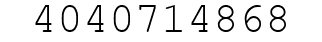 Number 4040714868.