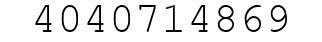 Number 4040714869.