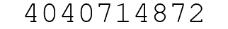 Number 4040714872.