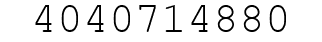 Number 4040714880.