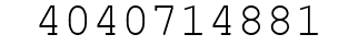 Number 4040714881.