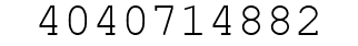 Number 4040714882.