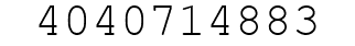 Number 4040714883.