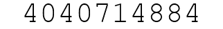 Number 4040714884.