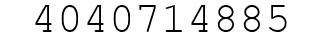 Number 4040714885.