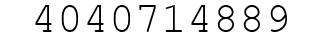 Number 4040714889.