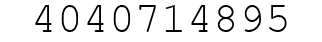 Number 4040714895.