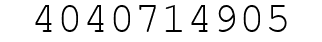 Number 4040714905.
