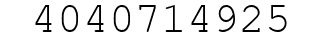 Number 4040714925.
