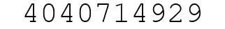 Number 4040714929.