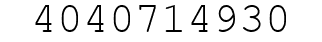 Number 4040714930.