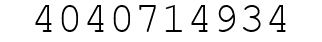 Number 4040714934.