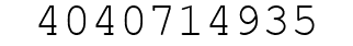Number 4040714935.
