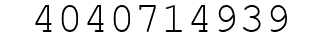 Number 4040714939.