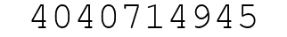 Number 4040714945.