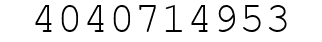 Number 4040714953.