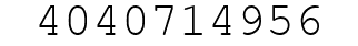 Number 4040714956.