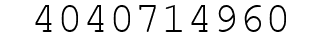 Number 4040714960.