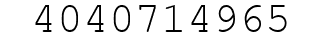 Number 4040714965.